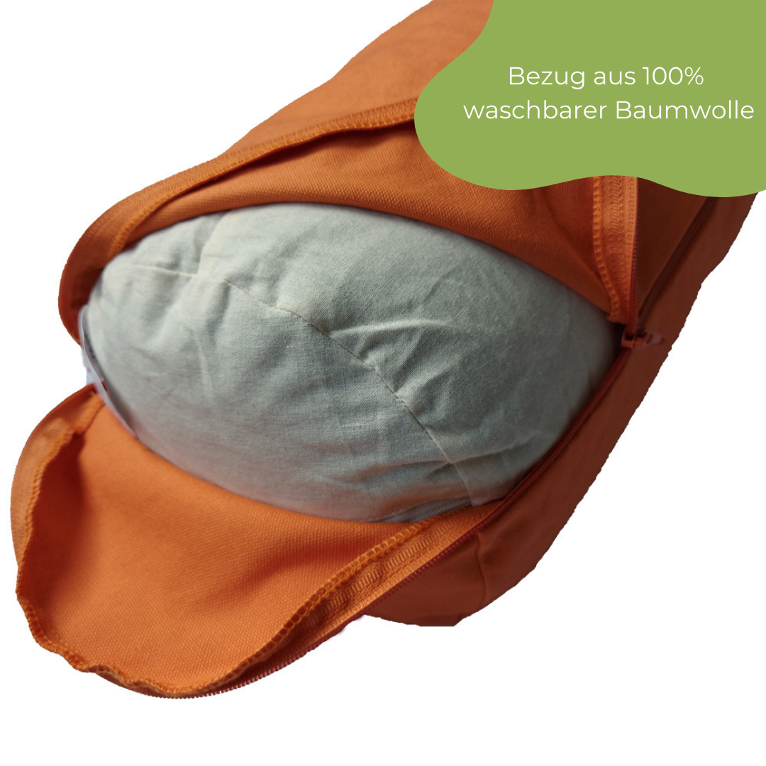 Yoga Bolster - mit Buchweizenschalen