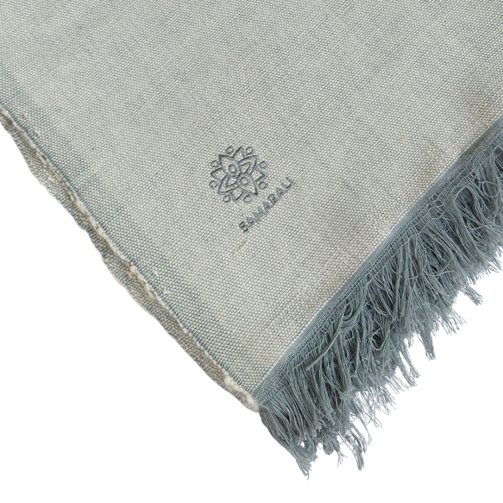 Bio-Baumwoll Yoga Decke mit Fransen