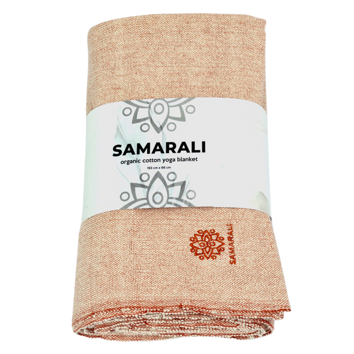 Bio-Baumwoll Yoga Decke ohne Fransen