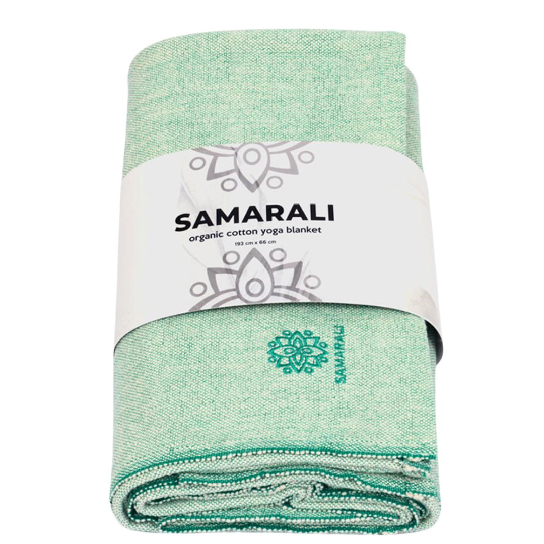 Bio-Baumwoll Yoga Decke ohne Fransen