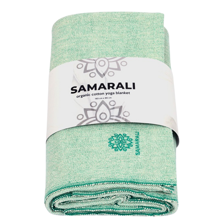 Bio-Baumwoll Yoga Decke ohne Fransen