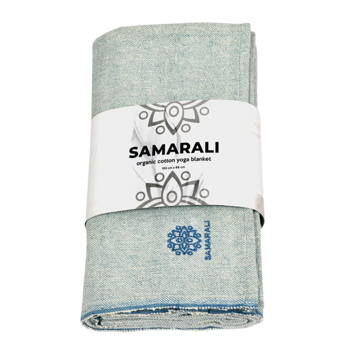 Bio-Baumwoll Yoga Decke ohne Fransen