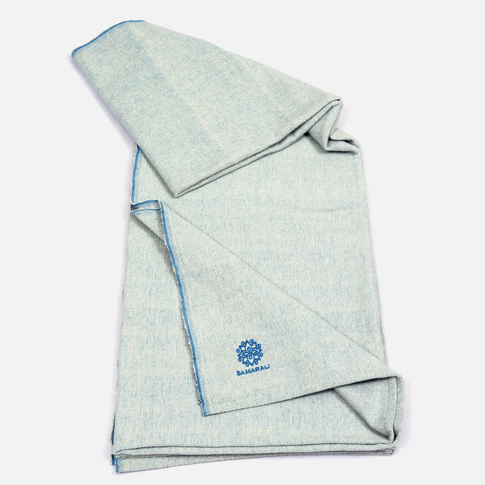 Bio-Baumwoll Yoga Decke ohne Fransen