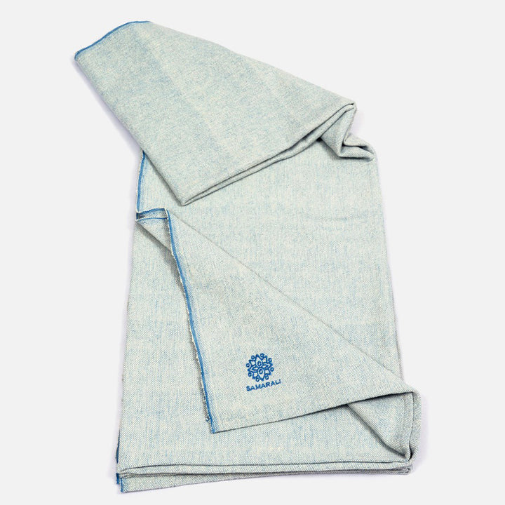Bio-Baumwoll Yoga Decke ohne Fransen