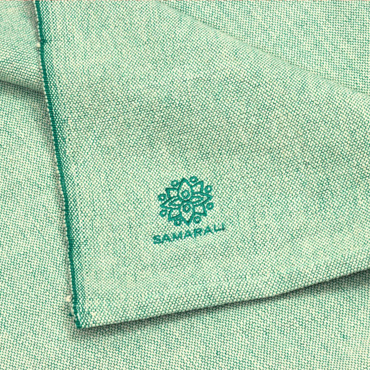 Bio-Baumwoll Yoga Decke ohne Fransen