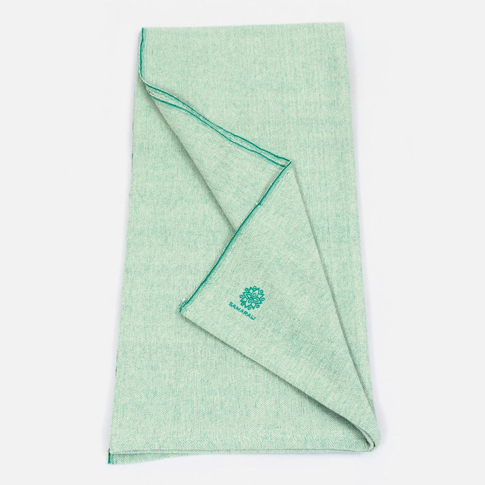 Bio-Baumwoll Yoga Decke ohne Fransen