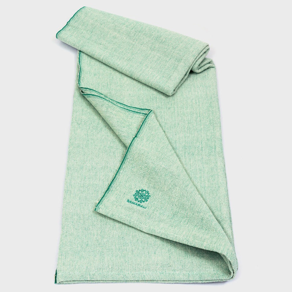 Bio-Baumwoll Yoga Decke ohne Fransen