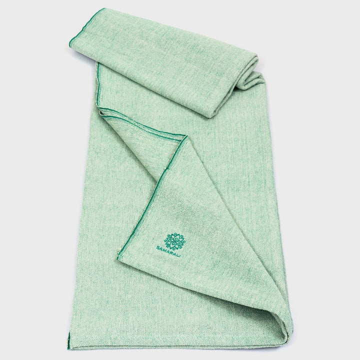 Bio-Baumwoll Yoga Decke ohne Fransen