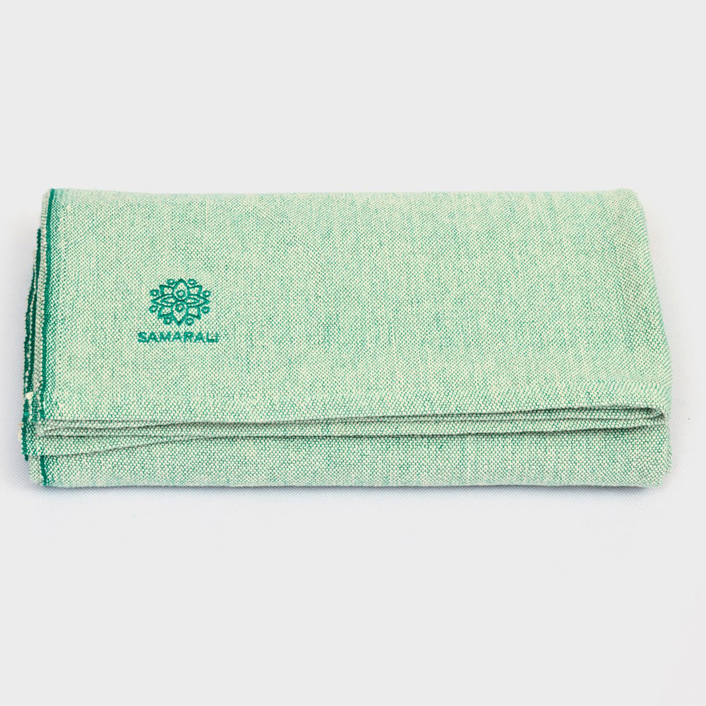 Bio-Baumwoll Yoga Decke ohne Fransen