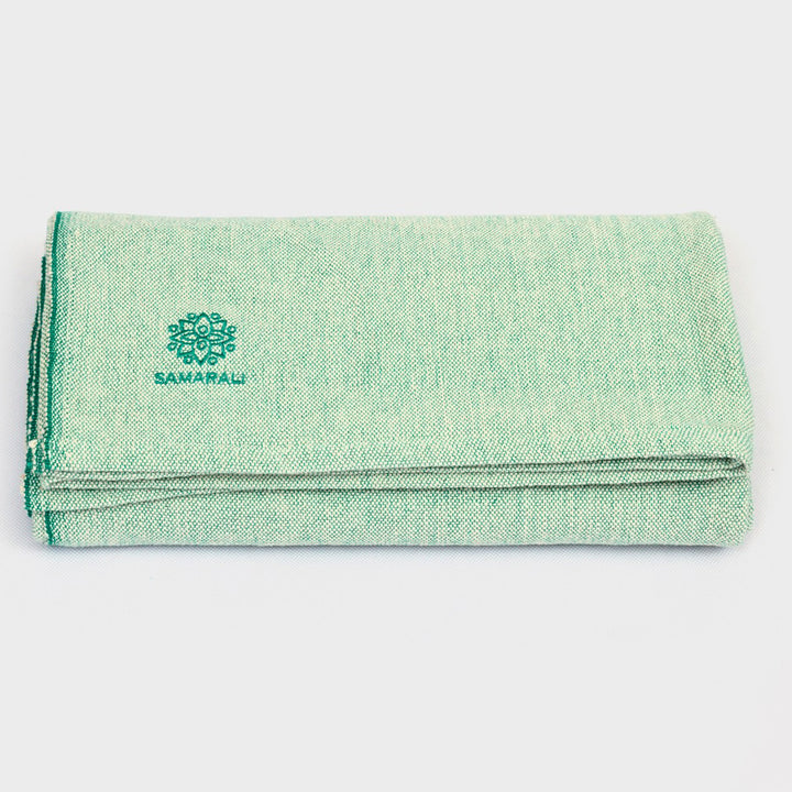 Bio-Baumwoll Yoga Decke ohne Fransen