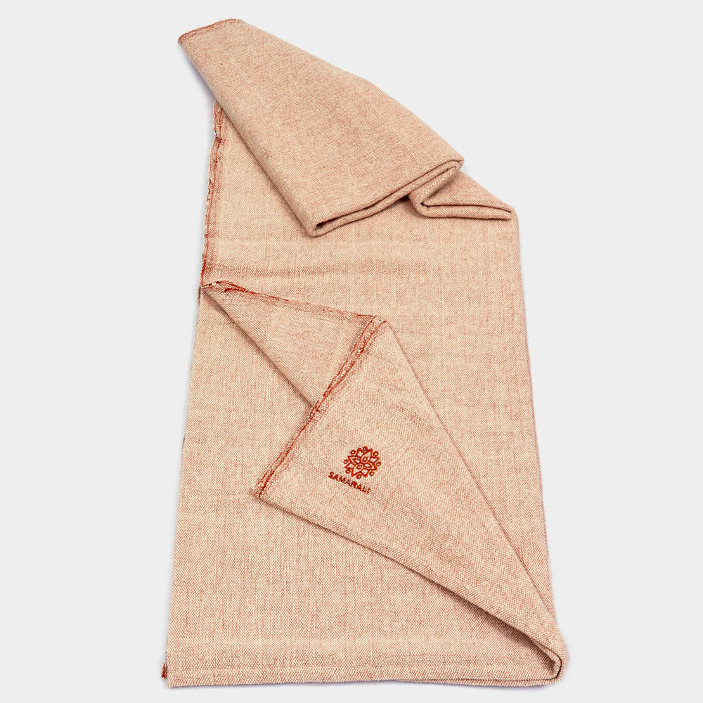 Bio-Baumwoll Yoga Decke ohne Fransen