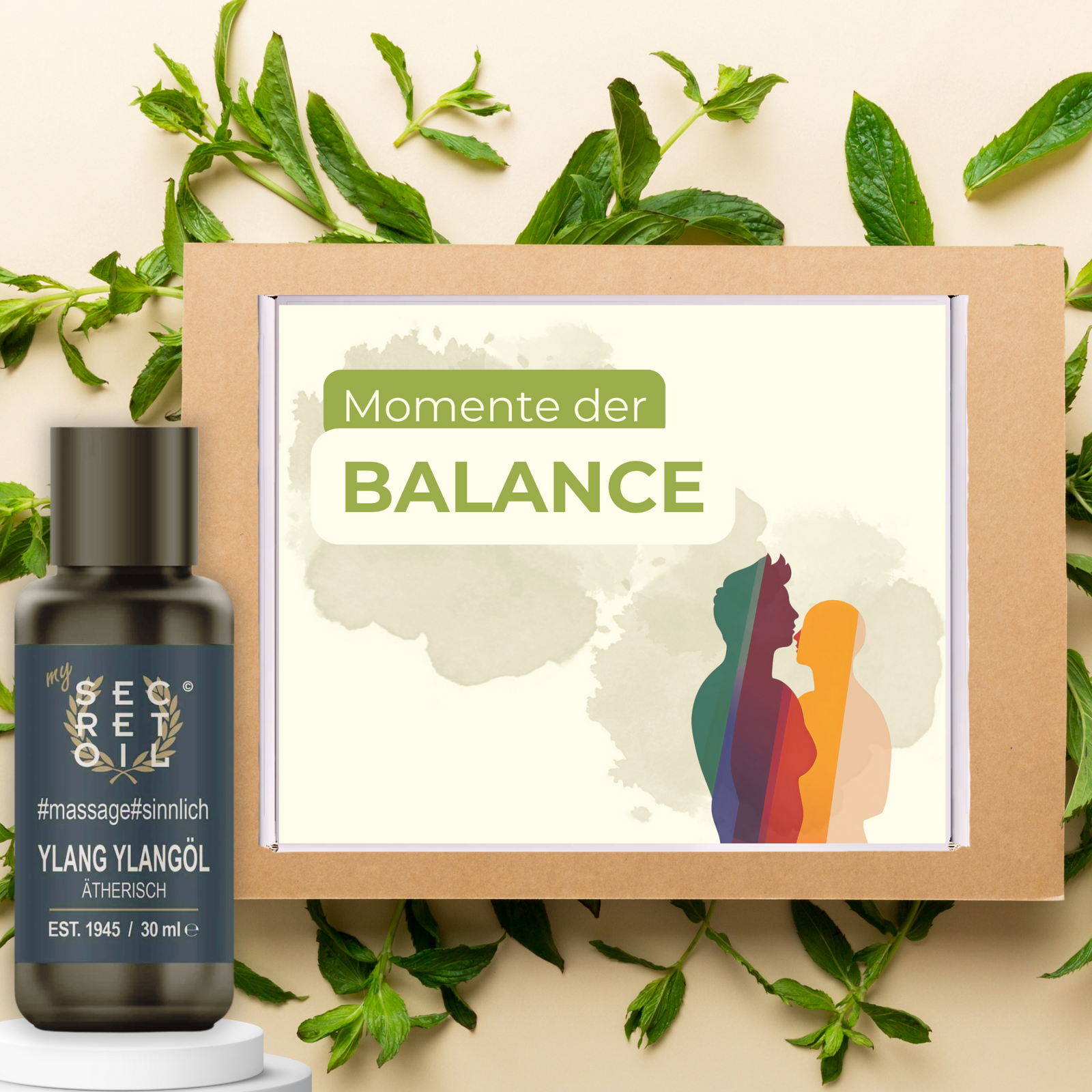 Momente der Balance - Couples Edition + Massageöl (inkl. Sensuality Date Karte)