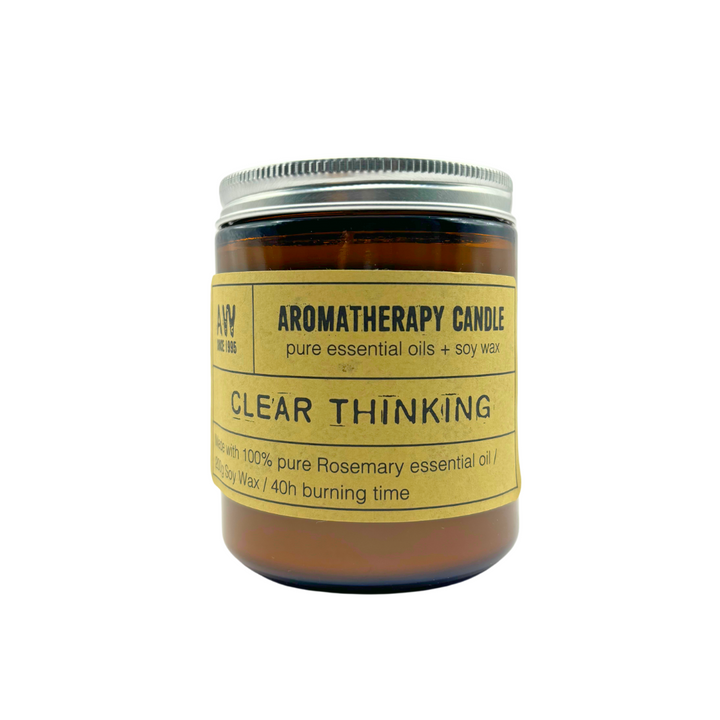 Sojawachs Aromatherapierkerze - "Clear Thinking"