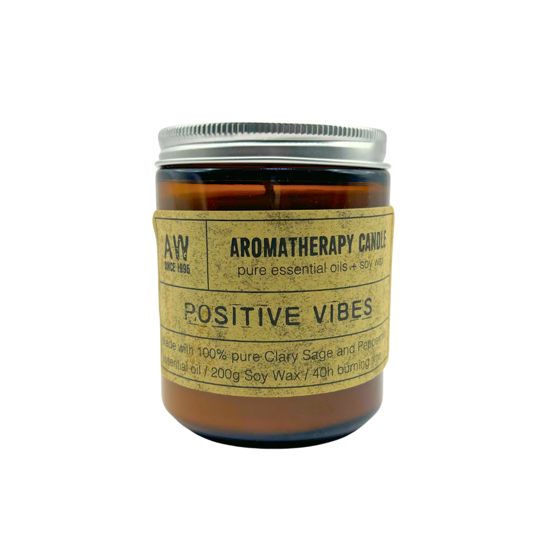 Sojawachs Aromatherapierkerze - "Positive Vibes"