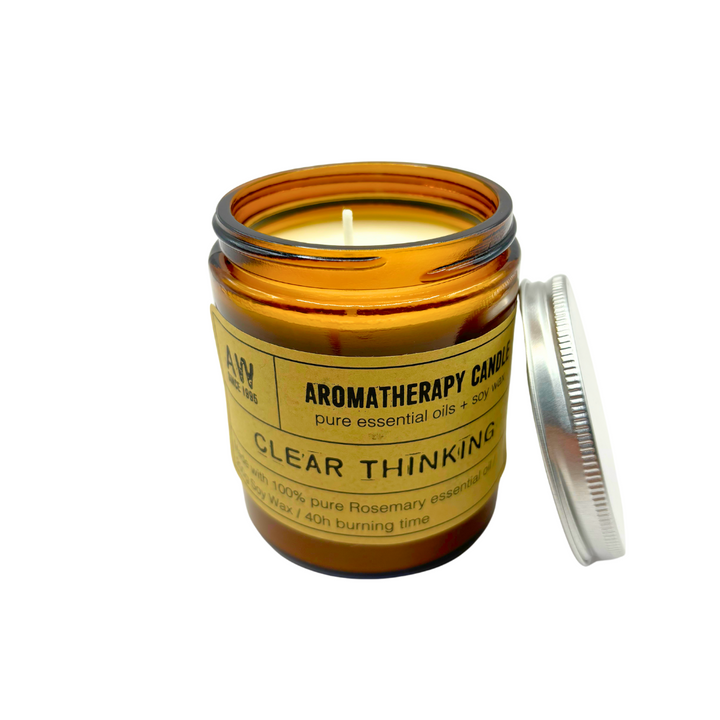 Sojawachs Aromatherapierkerze - "Clear Thinking"